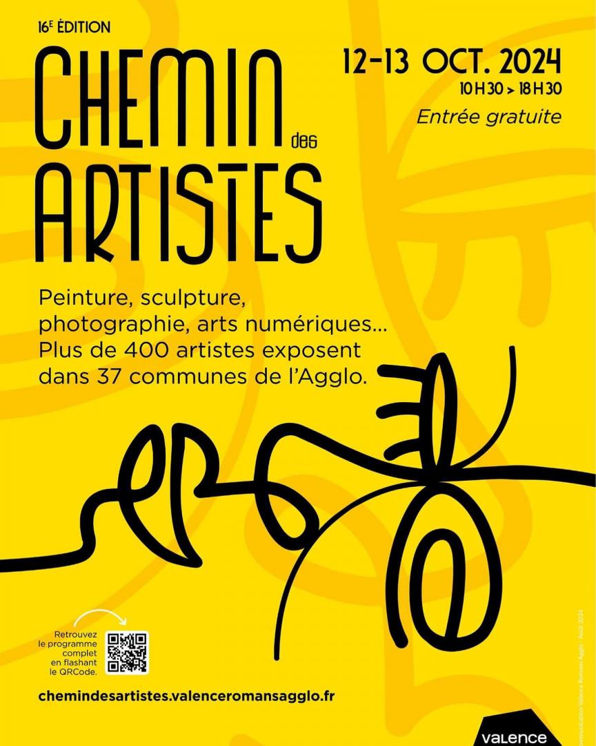 Chemin des Artistes en DROME , commune de  Montélier . 