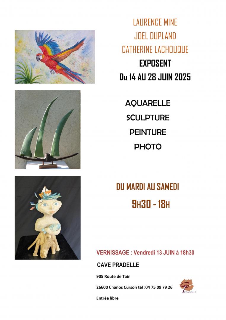 EXPOSITION JUIN 2025 CAVE PRADELLE CHANOS CURSON 