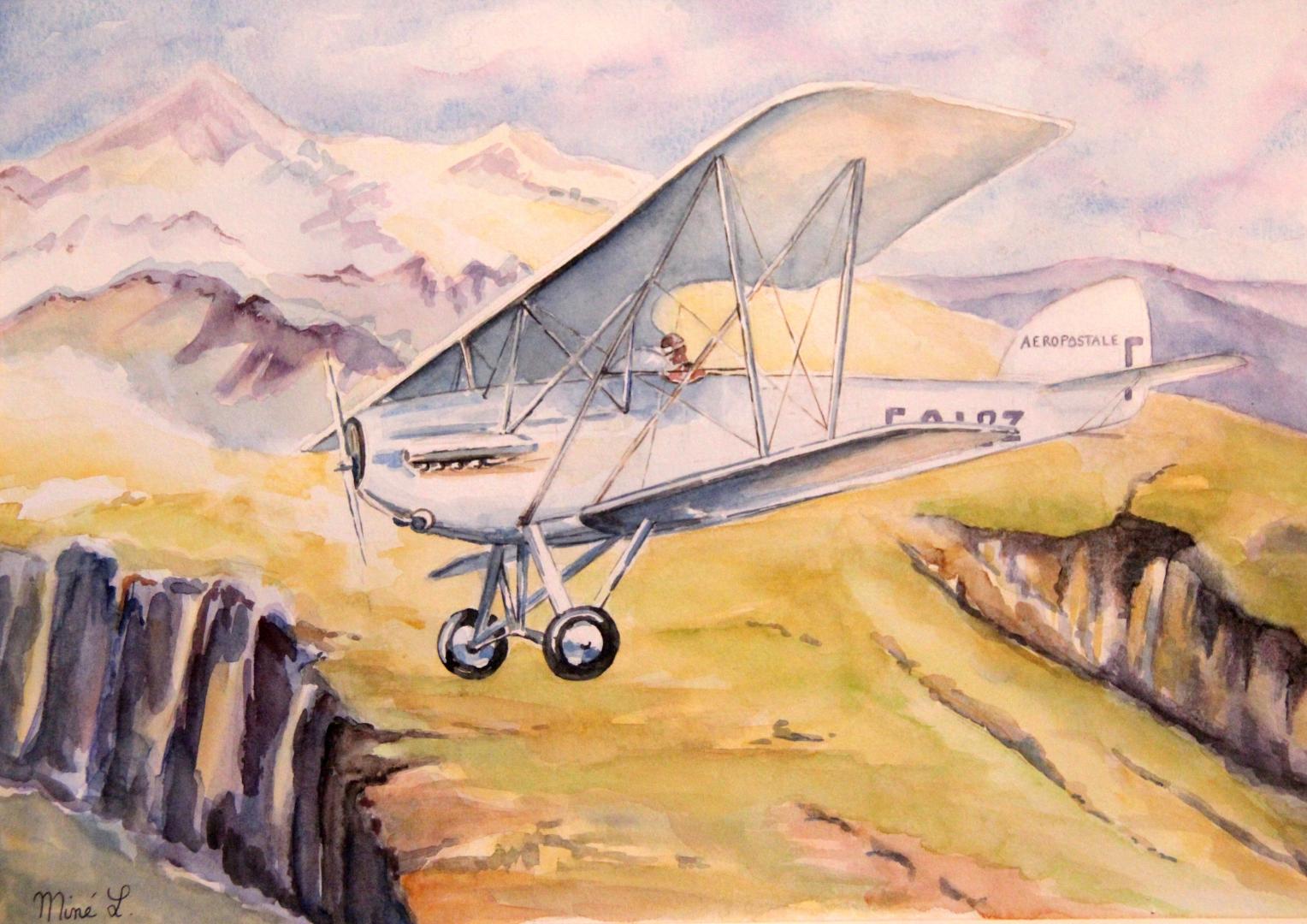 Guillomet sur vol de la Cordillère des Andes 